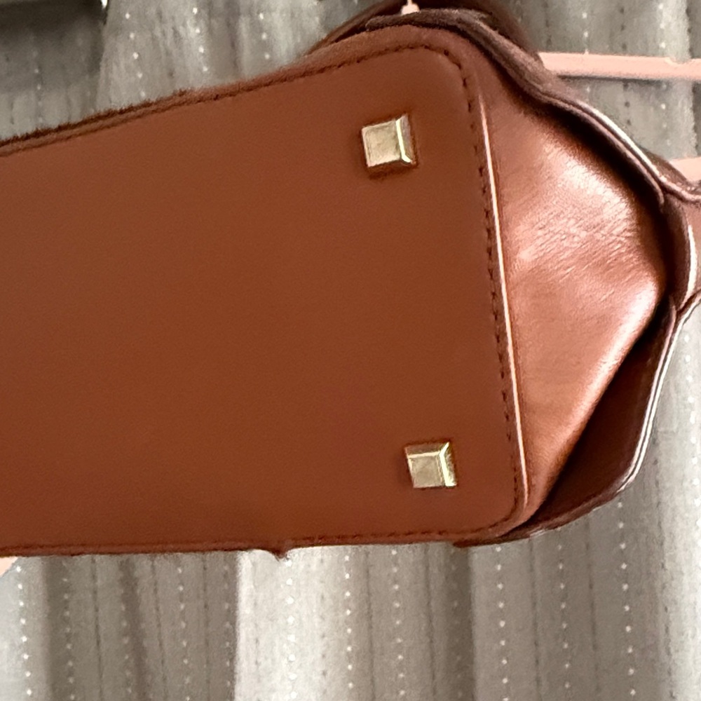 Pour La Victoire Large Tote Bag in Leather and Pony Hair brown with gold accents - Picture 8 of 15